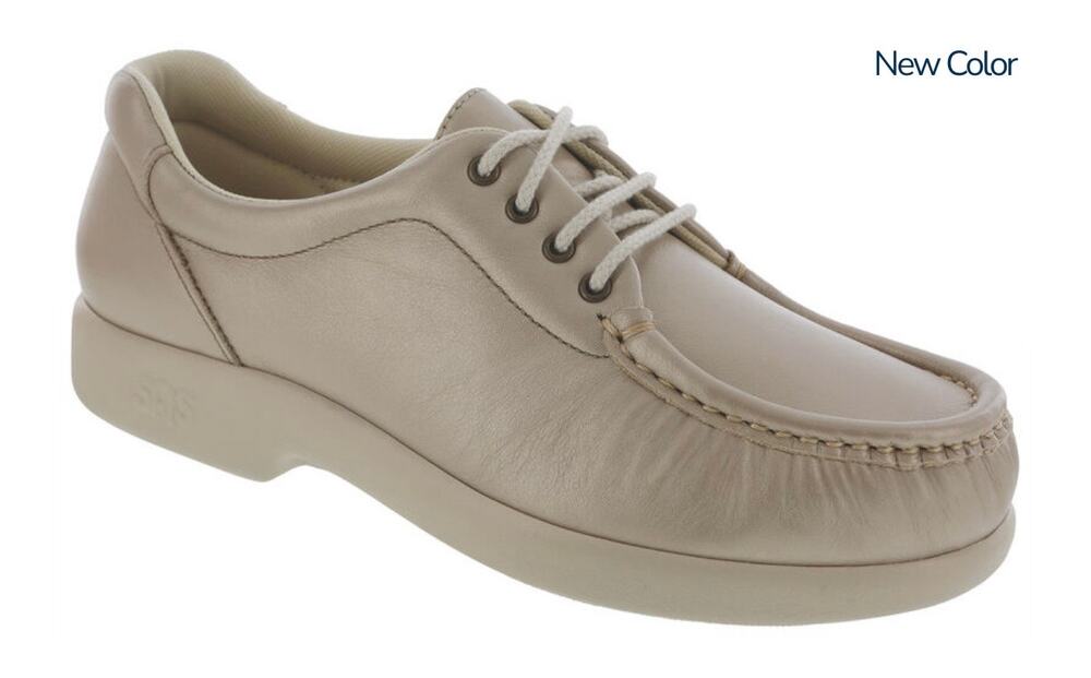 SAS Take Time Pearl Leather Lace Up Loafers Womens Size 9M Tripad Comfort NWT
